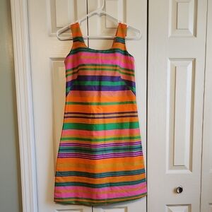 Vintage Jane Martin Striped 100% Cotton Dress NWT